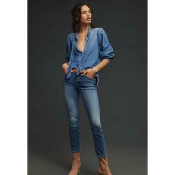 MOTHER Jeans The Mid Rise Dazzler Ankle Healing Jar Jeans Denim Size 26